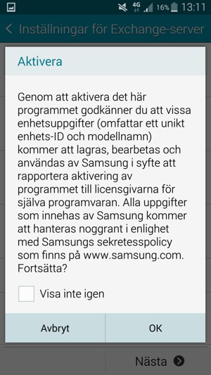 Välj OK