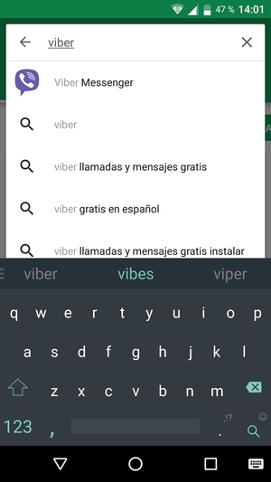 Introduzca el nombre de la aplicación y seleccione Buscar