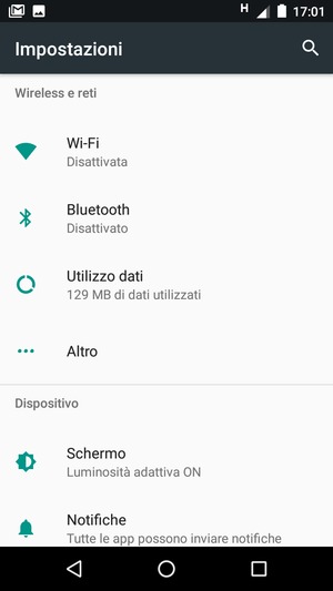 Seleziona Altro
