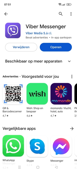 Selecteer Openen