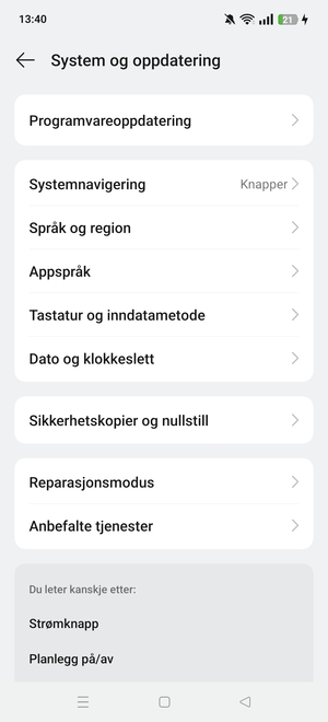 Velg Programvareoppdatering