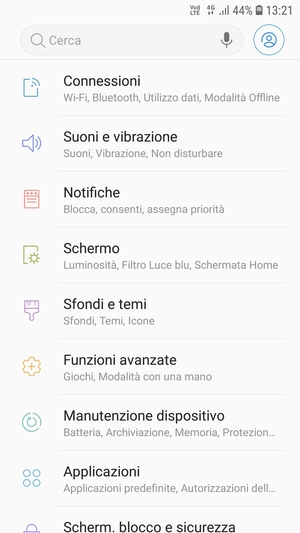 Seleziona Connessioni