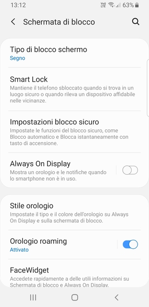 Il tuo telefono è ora protetto dal blocco schermo