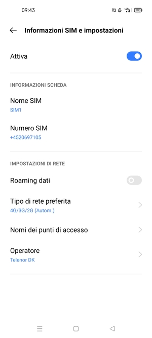 Seleziona Nomi dei punti di accesso