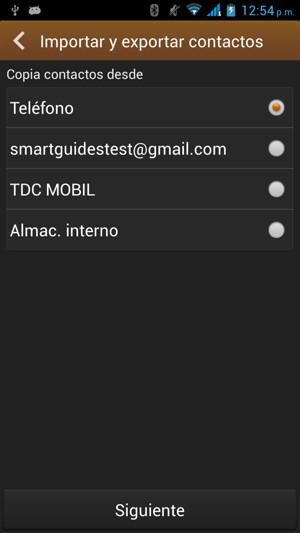 Seleccione Teléfono y luego seleccione Siguiente