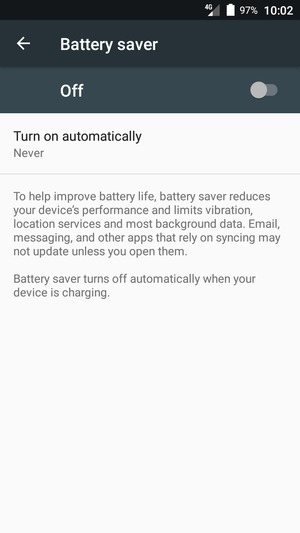 Turn on Battery Saver