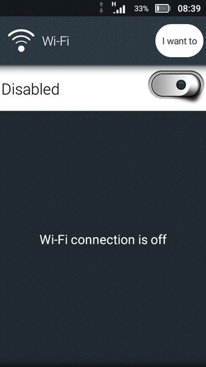 Turn Wi-Fi on