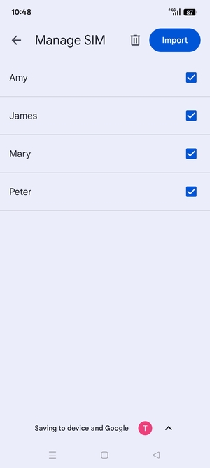 Select Import