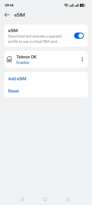 Your eSIM has now been activated