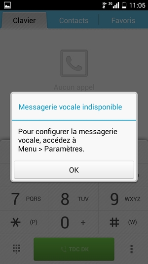 Sélectionnez OK