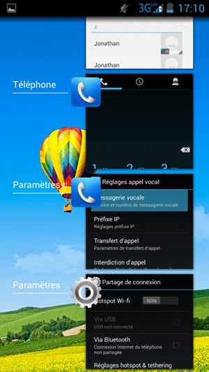 Faites glisser les applis vers la droite pour les fermer