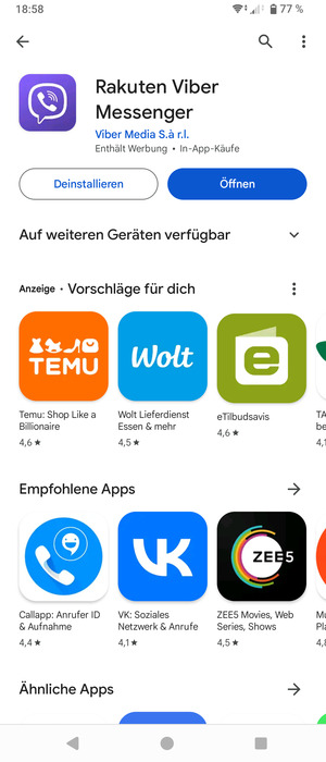 Wählen Sie Öffnen