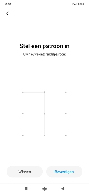 Selecteer Bevestigen