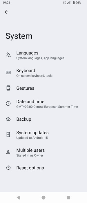 Select Backup