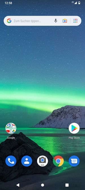 Wählen Sie Google