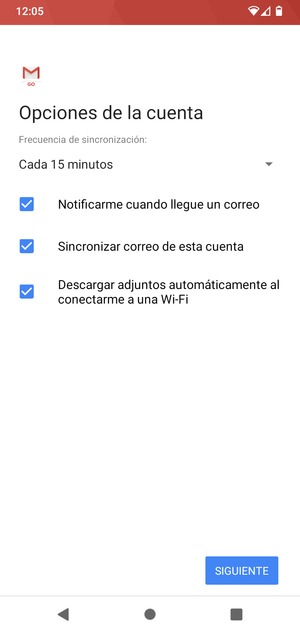 Seleccione SIGUIENTE