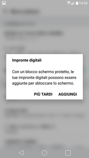 Seleziona PIÙ TARDI