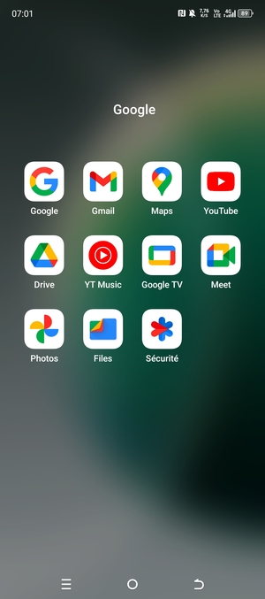 Sélectionnez Gmail