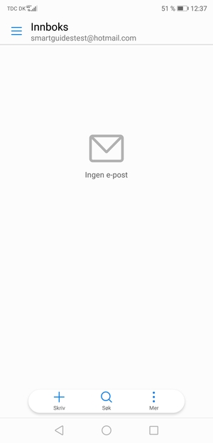 Hotmail er klar til bruk