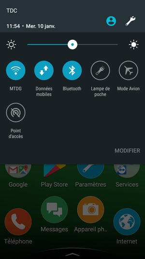 Désactiver le Wi-Fi et le Bluetooth