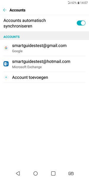 Selecteer uw Google-account