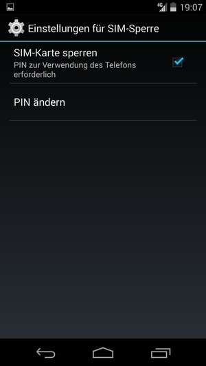 Wählen Sie PIN ändern