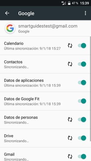 Su información será sincronizada