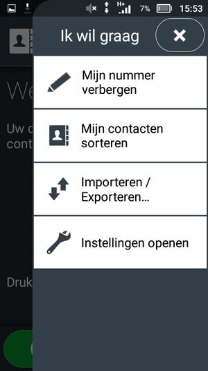 Selecteer Importeren / Exporteren...