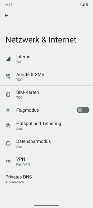 Wählen Sie SIM-Karten