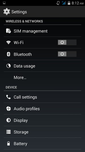 Select Wi-Fi