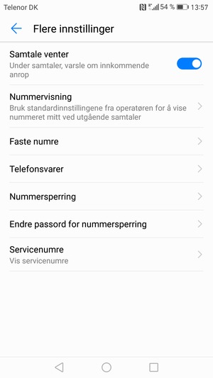 Velg Telefonsvarer