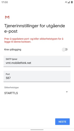 Velg Sikkerhetstype