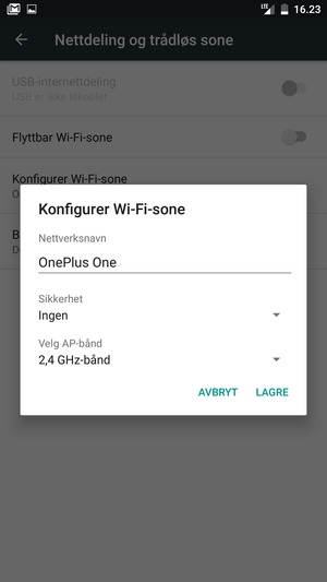 Velg Sikkerhet