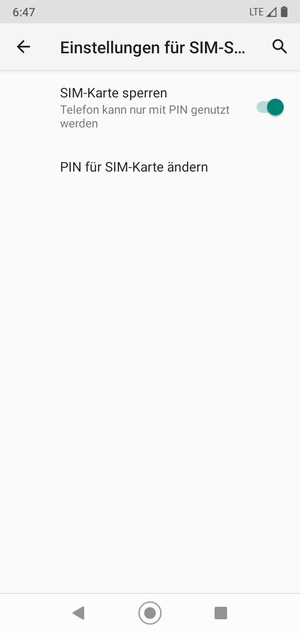 Wählen Sie  PIN der SIM-Karte ändern