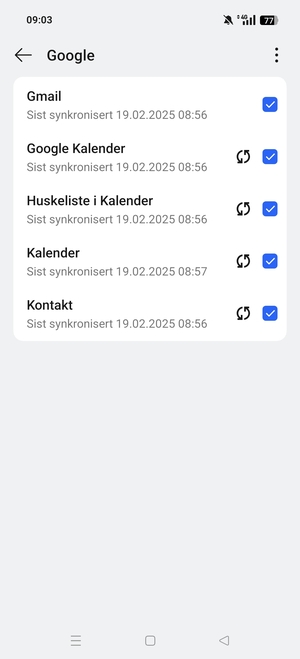 Velg menyknappen