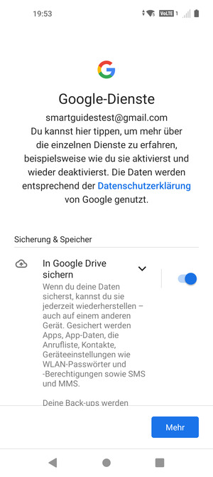 Wählen Sie Mehr