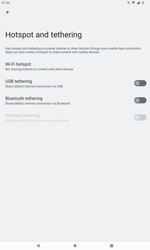 Select Wi-Fi hotspot
