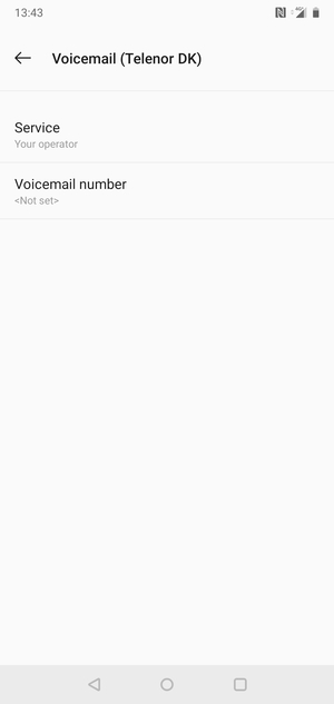 Select Voicemail number