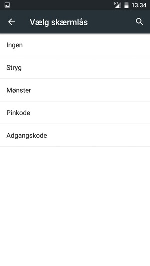 Vælg Mønster