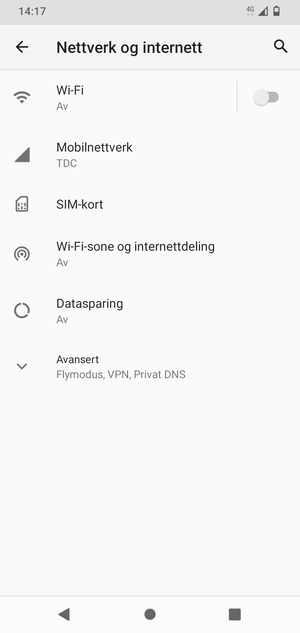 Velg Mobilnettverk