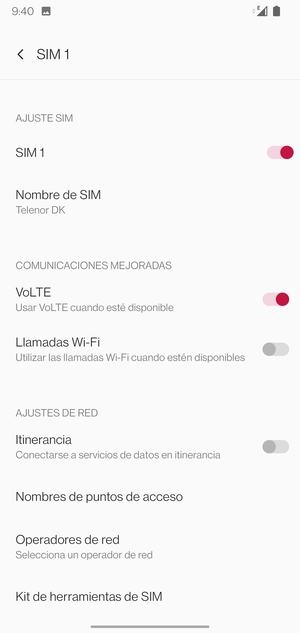 Seleccione Nombres de puntos de acceso