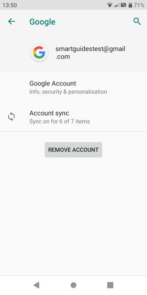 Select Account sync