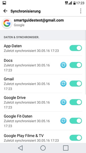 Ihre Daten werden synchronisiert