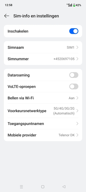 Selecteer Toegangspuntnamen