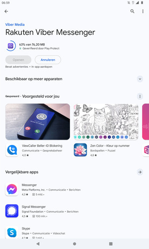 Wacht tot het installatieproces beëindigd is