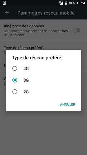 Sélectionnez votre option préférée