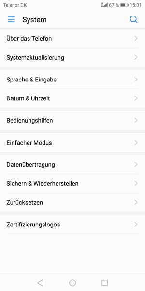 Wählen Sie Systemaktualisierung