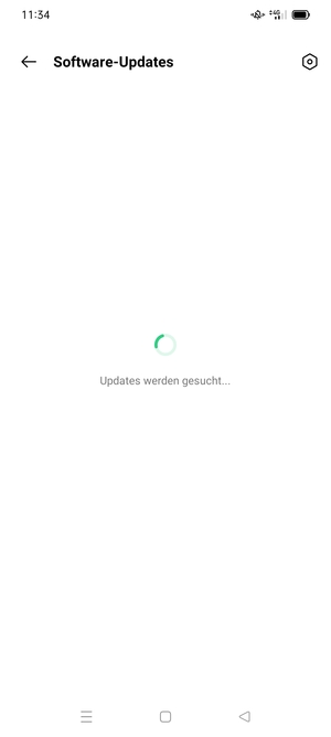 Warten Sie, bis die Suche abgeschlossen ist