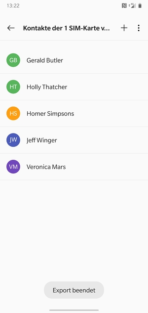 Ihre Kontakte werden in Ihrem Google Konto gespeichert und auf Ihrem Handy gespeichert, wenn Google das nächste Mal synchronisiert wird.