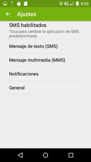 Seleccione Mensaje de texto (SMS)